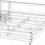 Чертеж Кровать Концепт Р1 BMS