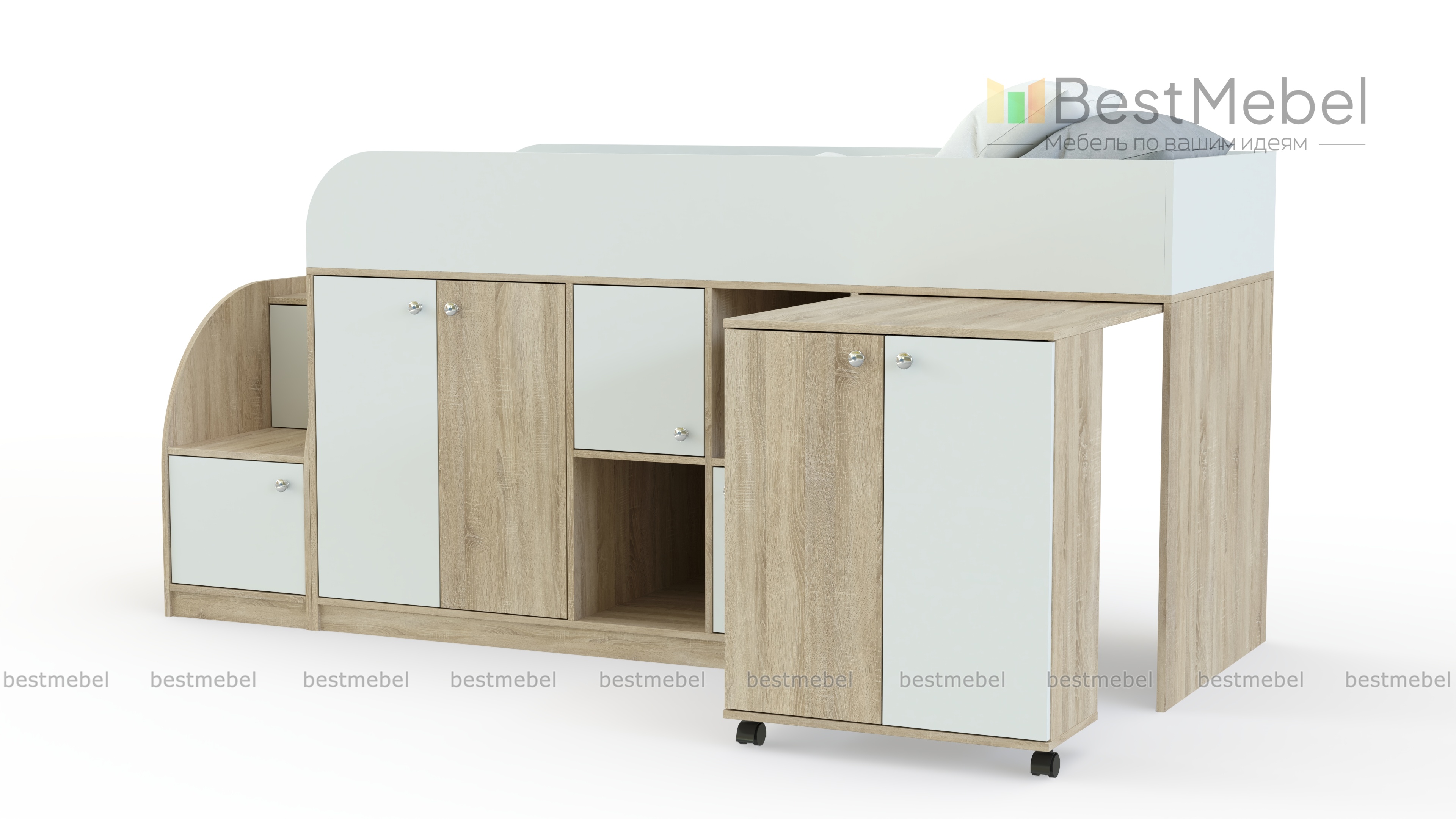 Кровать-чердак Астра мини BMS