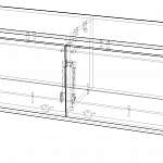 Чертеж Тумба под ТВ Астон 1 BMS