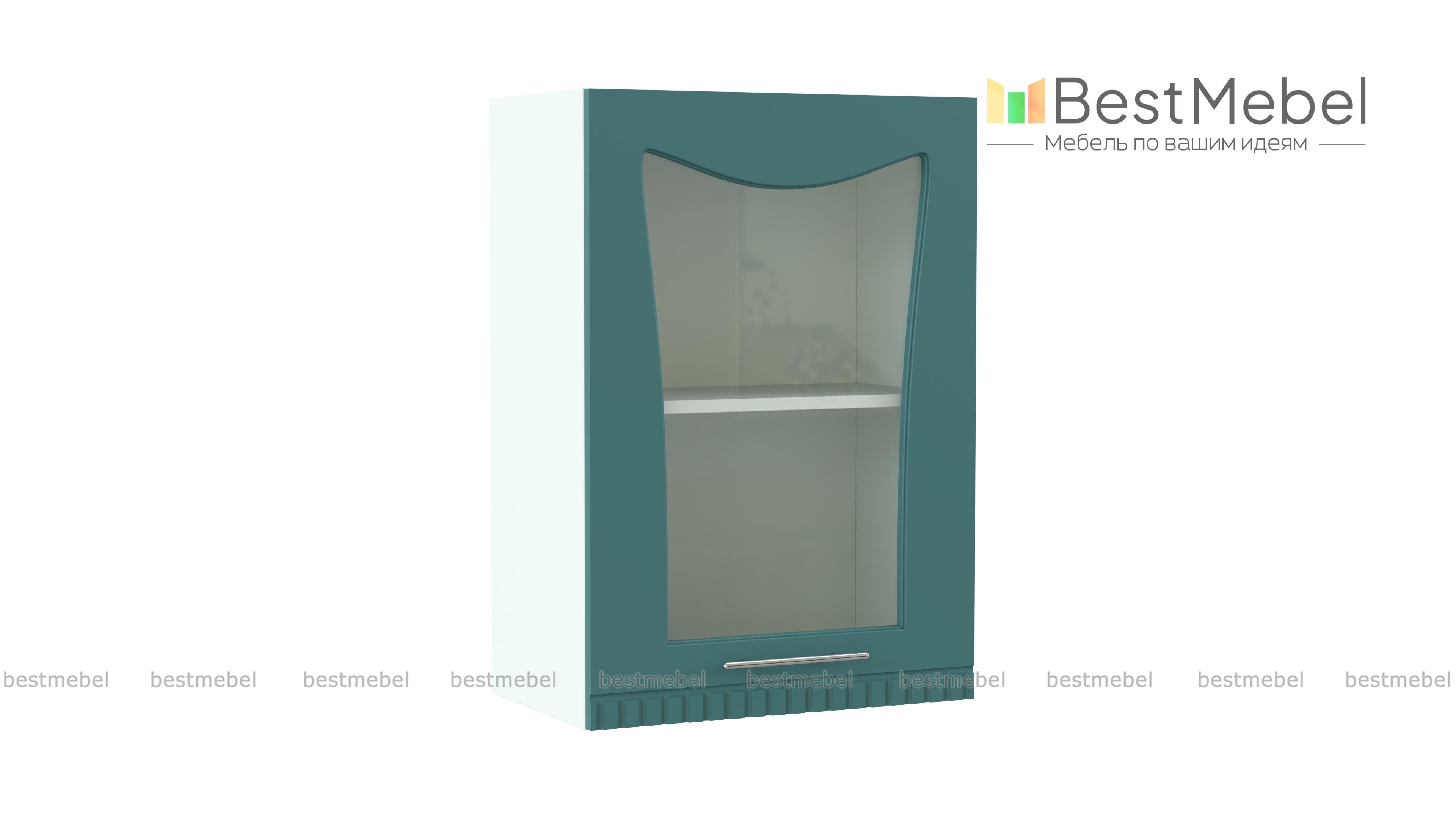 Шкаф-витрина 1 дверь Паллада BMS - Фото