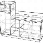 Схема сборки Тумба Визит BMS