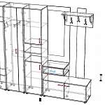 Схема сборки Прихожая Visit-1 вариант 3 BMS