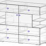 Чертеж Комод Планета BMS