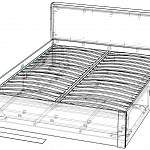 Чертеж Кровать Berlin Г1 BMS