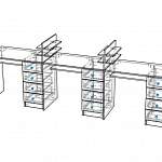 Схема сборки Стол для маникюра Кемел BMS