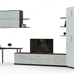 Стенка с компьютерным столом Маркус BMS - Фото 2