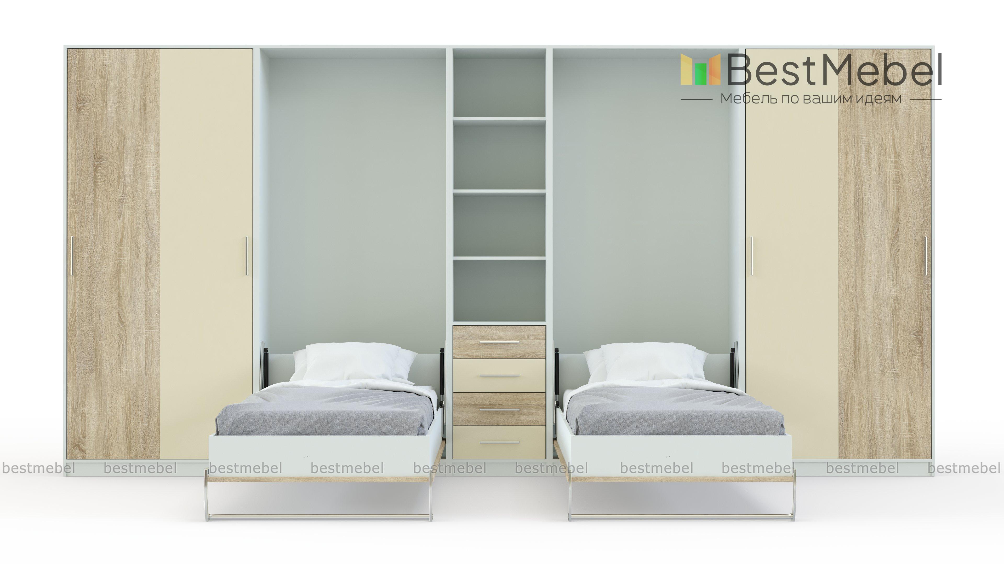 Шкаф-кровать трансформер Клеопатра BMS - Фото