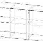 Чертеж Комод с полками Бетка BMS