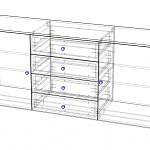 Чертеж Комод BW 1282 BMS