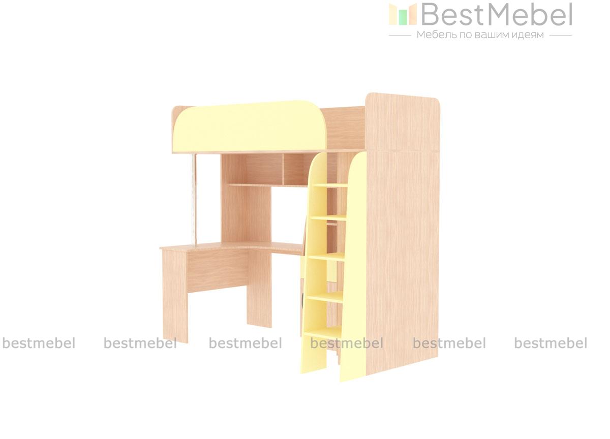 Угловая кровать-чердак Мультиплекс BMS - Фото