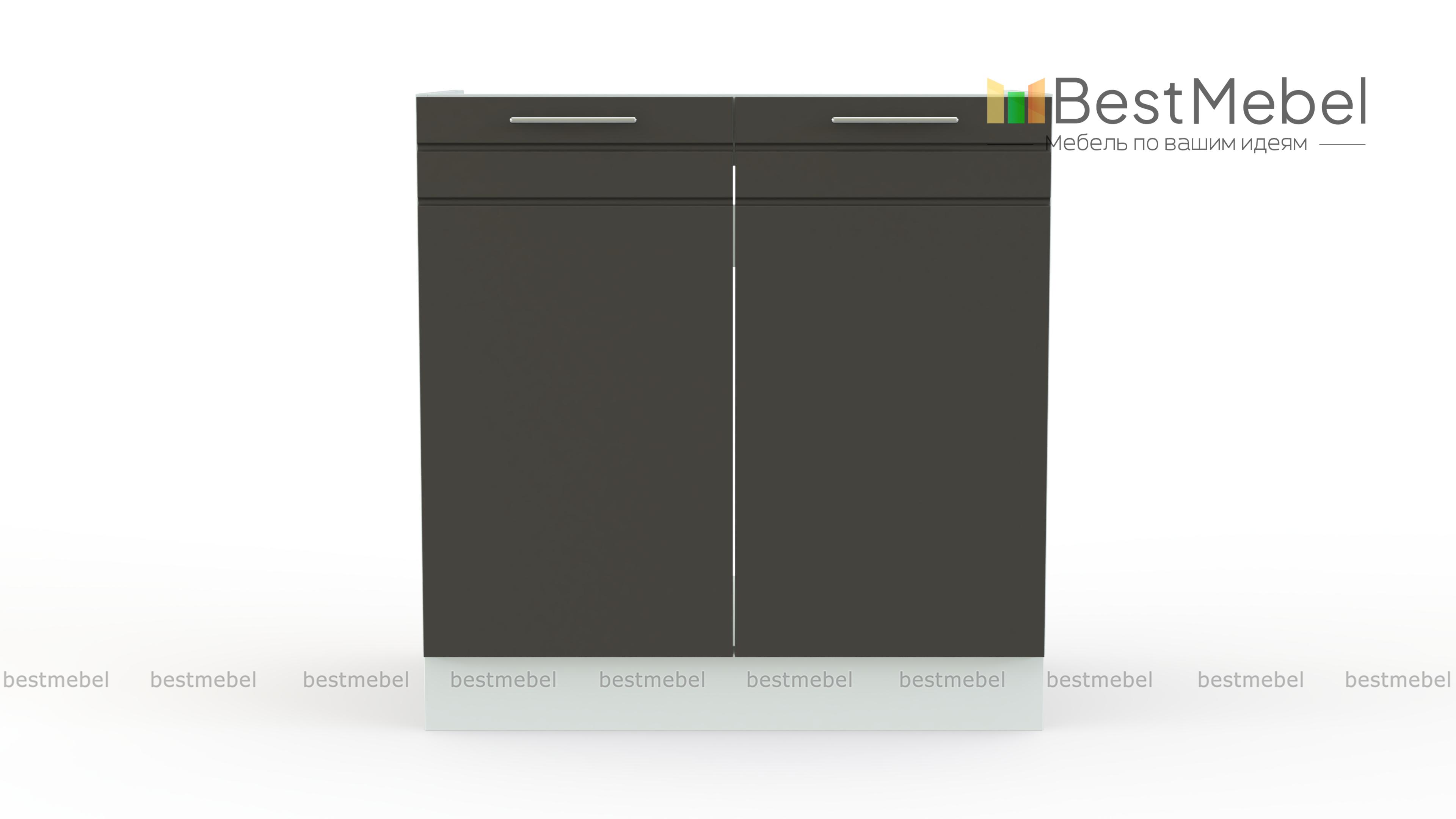 Стол 2-х дв. Олимпия  под мойку BMS - Фото