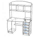Схема сборки Стол компьютерный СК-46 BMS