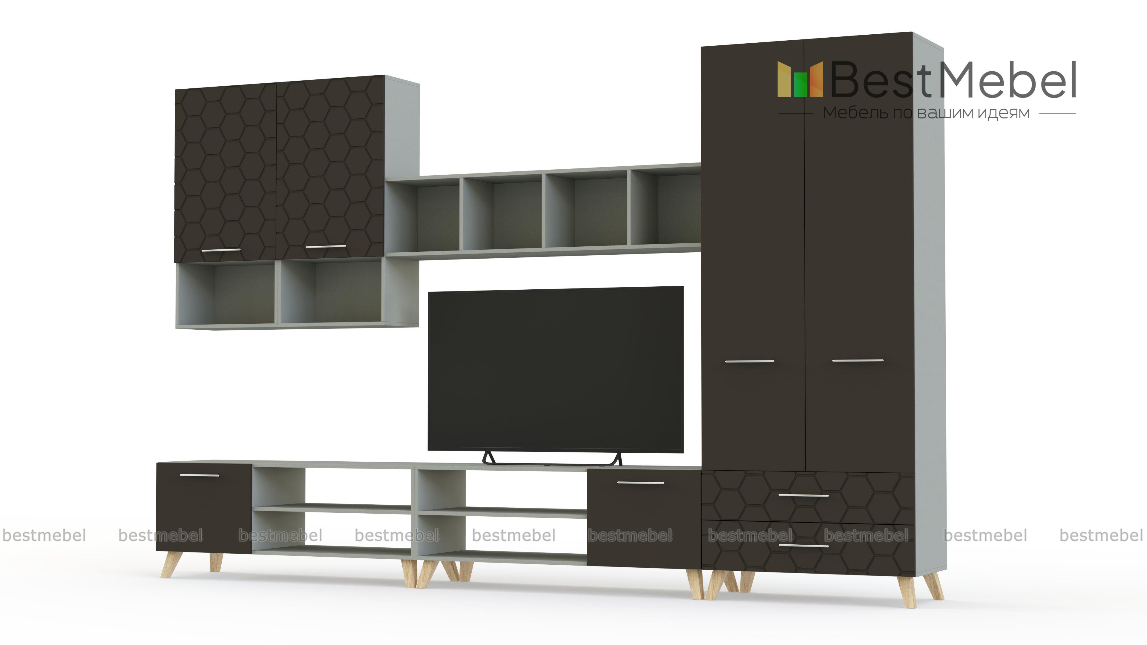 Стенка для гостиной Ромира 5 BMS - Фото