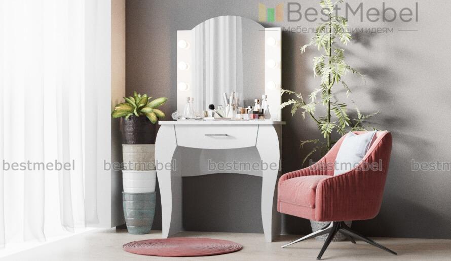 Стол туалетный с подсветкой Азалия 12 BMS - Фото