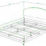 Чертеж Кровать Авелин-2 BMS