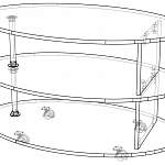 Чертеж Журнальный стол Доминик-1 BMS