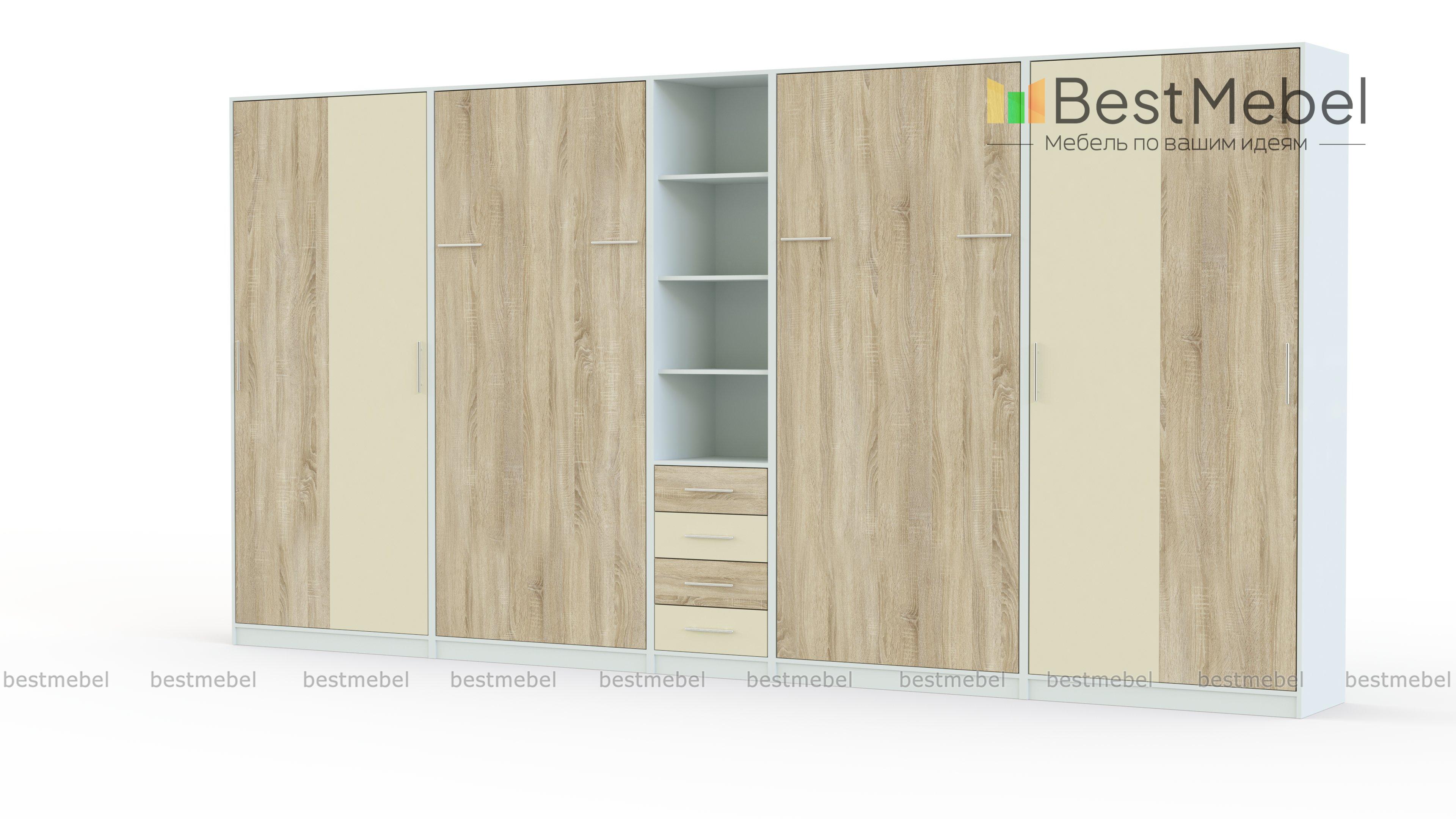 Шкаф-кровать трансформер Клеопатра BMS - Фото