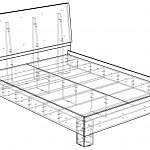 Чертеж Кровать Виола BMS