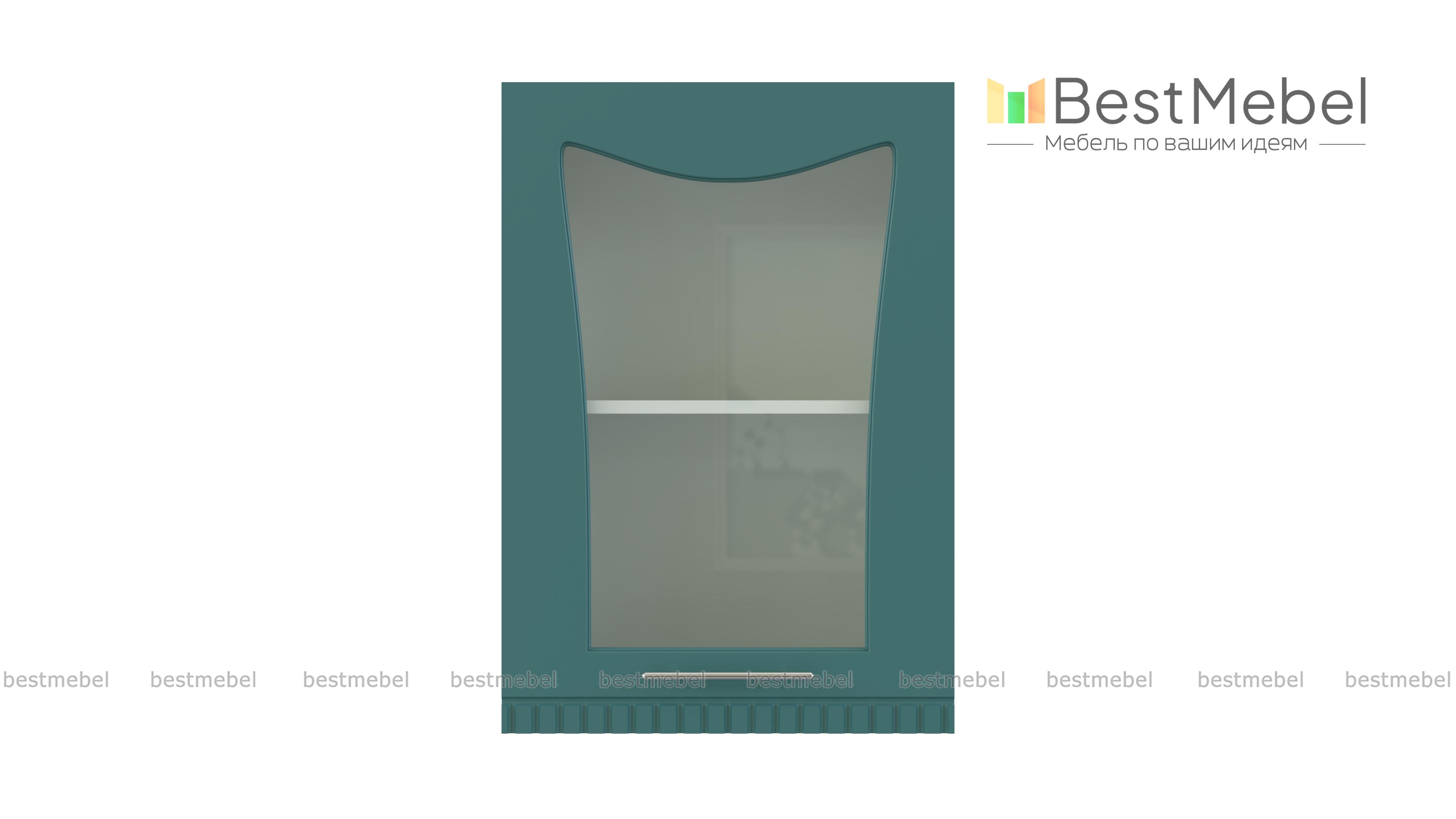 Шкаф-витрина 1 дверь Паллада BMS - Фото