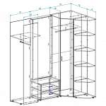 Чертеж Прихожая Бекас Угловой BMS