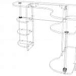 Схема сборки Стол офисный угловой Клеопатра BMS
