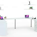 Письменный стол для двоих Канзас 40 BMS - Фото 3