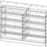 Чертеж Комод Рассвет 3 BMS