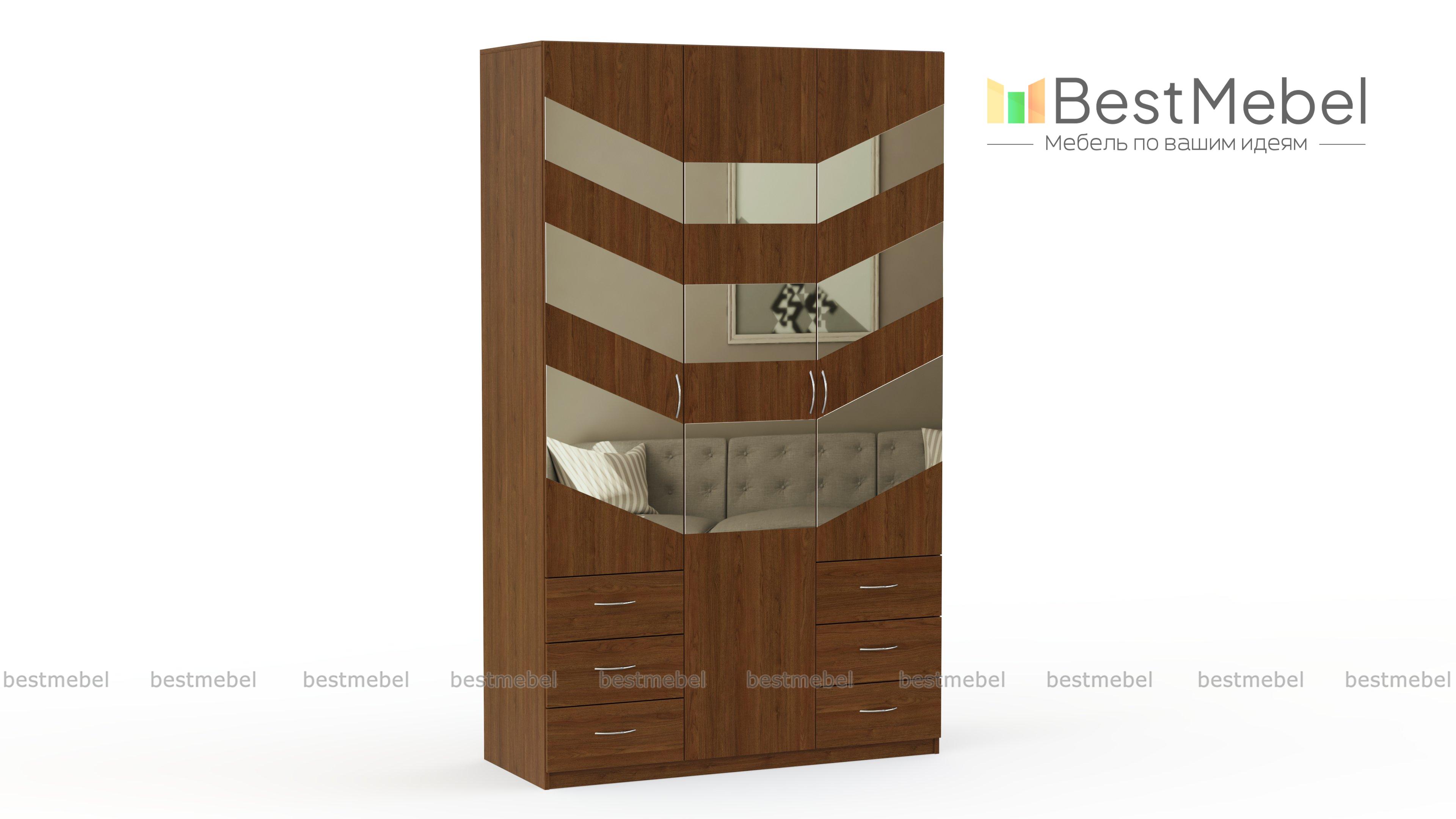 Распашной шкаф Паулина 60 BMS - Фото