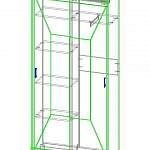 Чертеж Шкаф-купе МСК 2 BMS