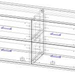 Чертеж Тумба под ТВ Премьер М-11 BMS