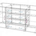 Чертеж Комод Глянец Люкс 58 BMS