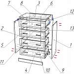 Схема сборки Комод Контраст-11 BMS