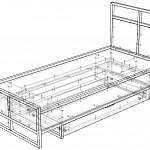 Чертеж Кровать Нина 9 BMS