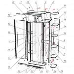 Чертеж Шкаф-купе Стиль 2-12 BMS