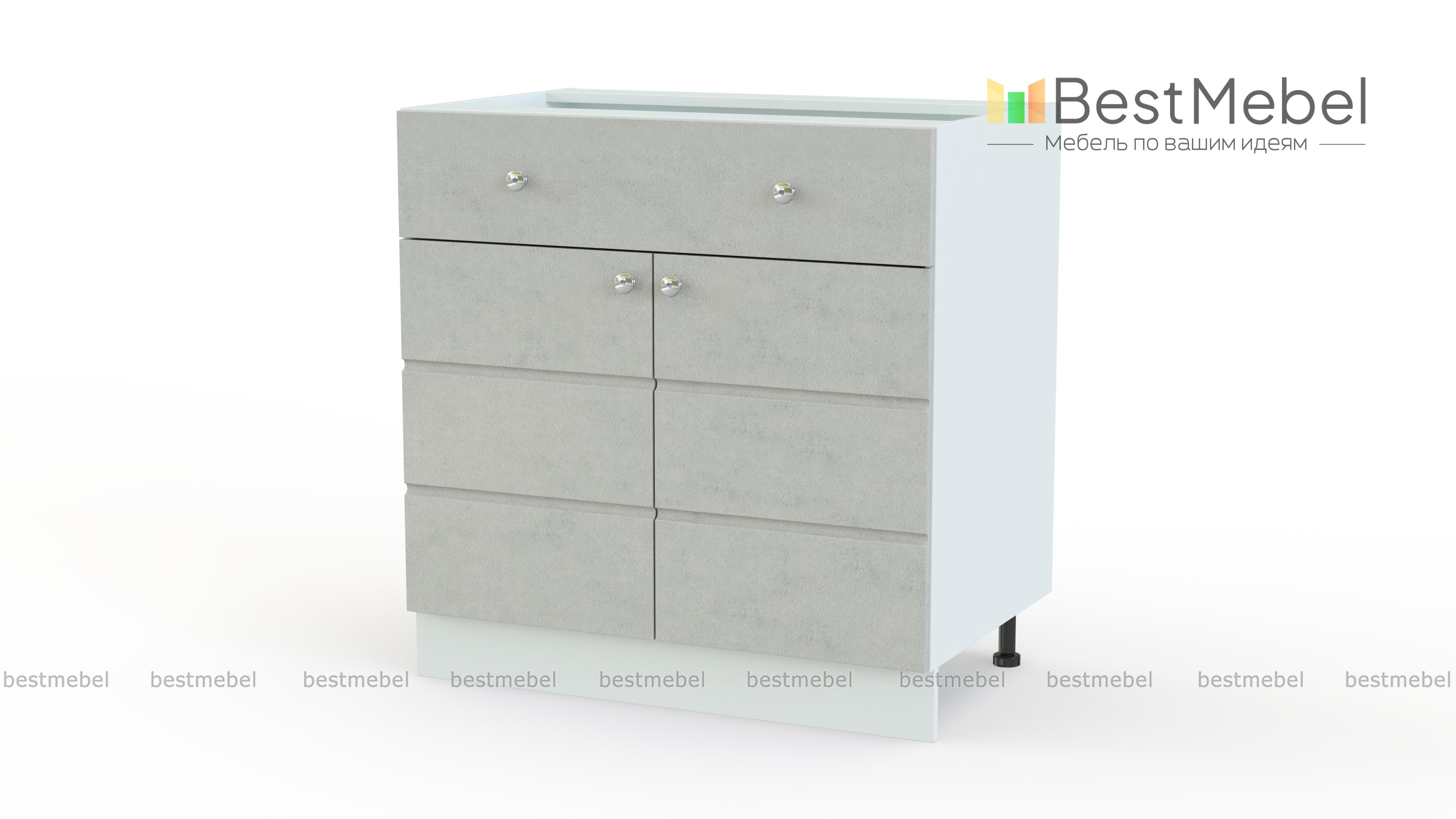 Тумба напольная Квадро 1 ящик BMS - Фото