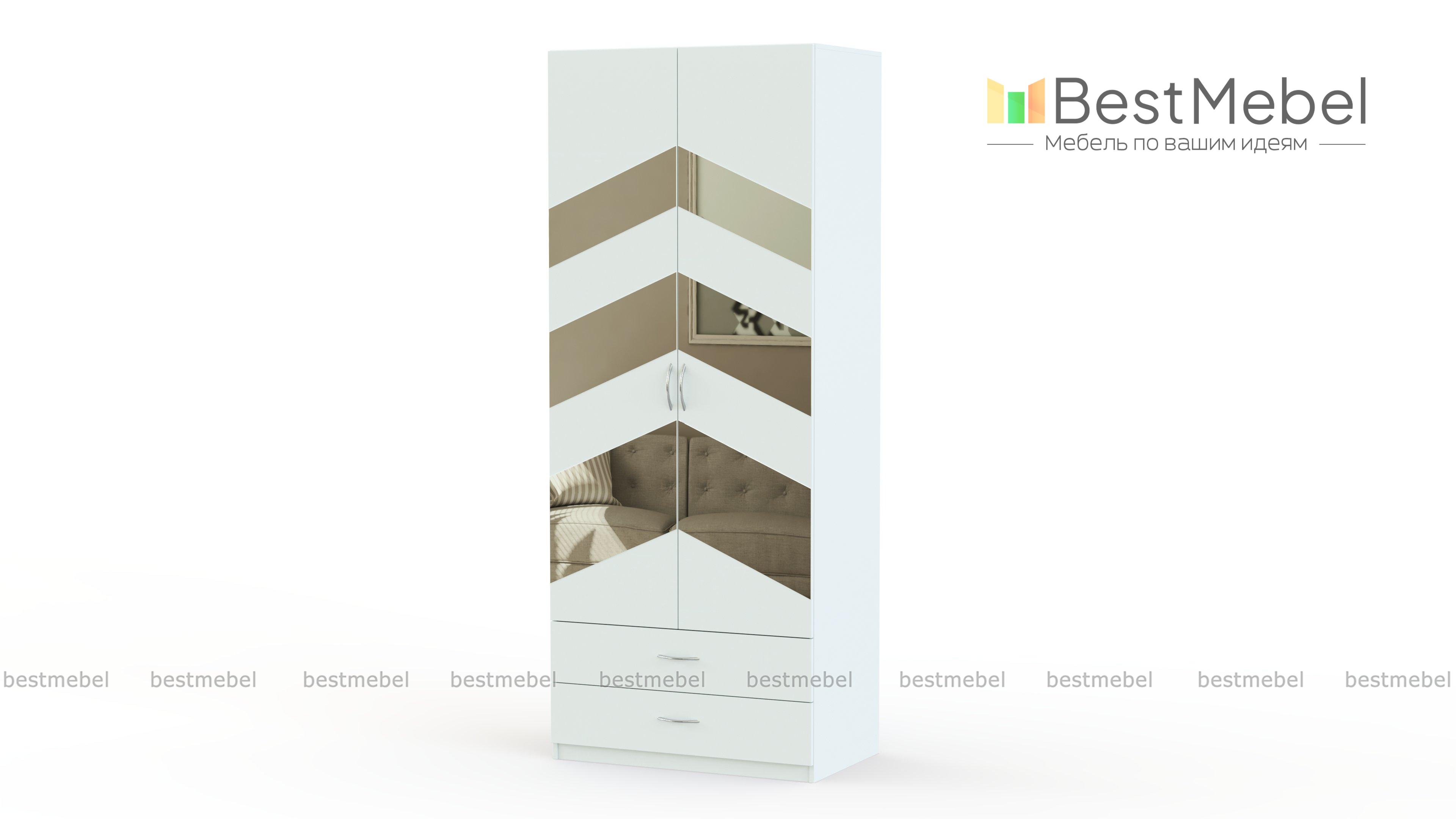 Распашной шкаф Паулина 58.1 BMS - Фото