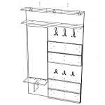 Схема сборки Вешалка Нота 3 BMS