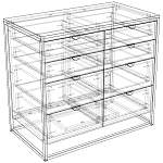 Комод Примула 4 BMS (1000х900х550)