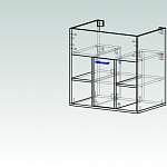 Чертеж Тумба в ванную комнату Клео 8 BMS