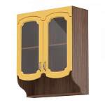 Эмилия шкаф-витрина фигурный с полками BMS - Фото 10