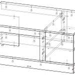 Чертеж Журнальный столик ST-2 BMS