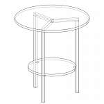 Схема сборки Стол журнальный Шотландия 3 BMS