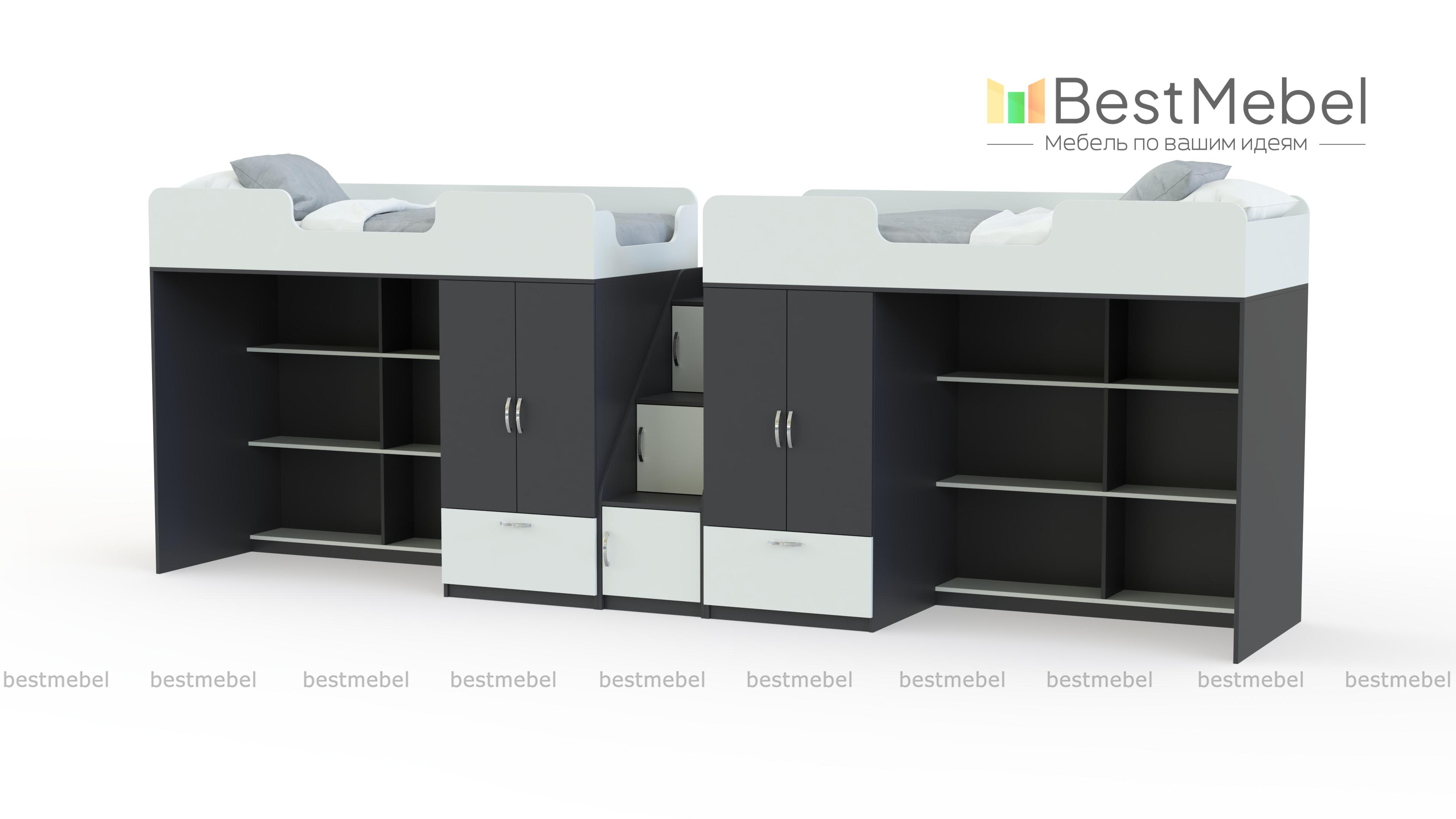 Двухъярусная кровать Миф 3.8 BMS - Фото