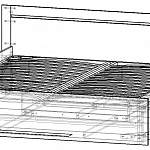 Чертеж Кровать К 1 BMS