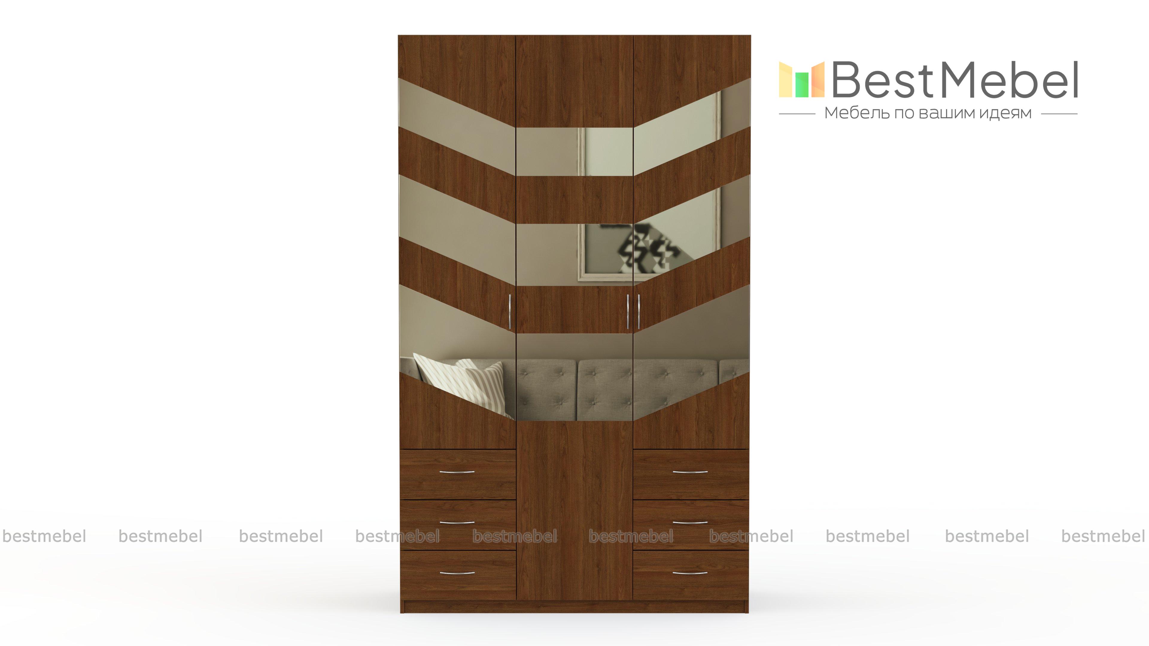 Распашной шкаф Паулина 60 BMS - Фото