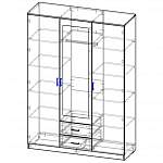 Схема сборки Распашной шкаф Фиеста BMS