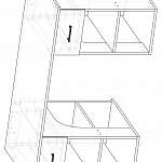 Чертеж Компьютерный стол Лестер-17 BMS