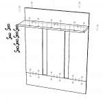 Чертеж Вешалка Смайл 4 BMS