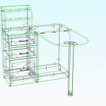 Чертеж Маникюрный стол Некст BMS