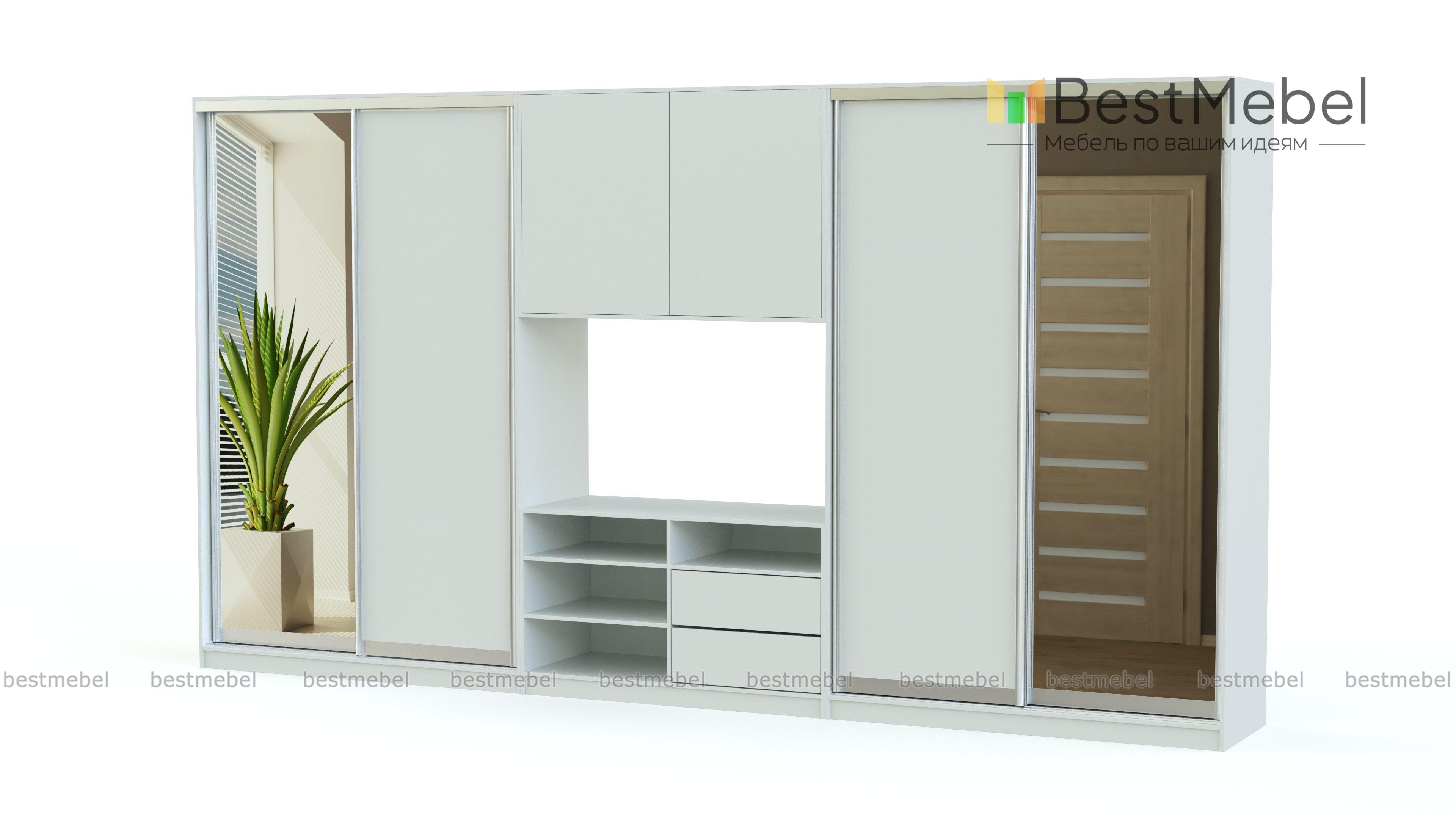 Шкаф-купе двойной Юни 8 BMS - Фото